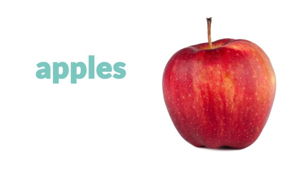 a red apple